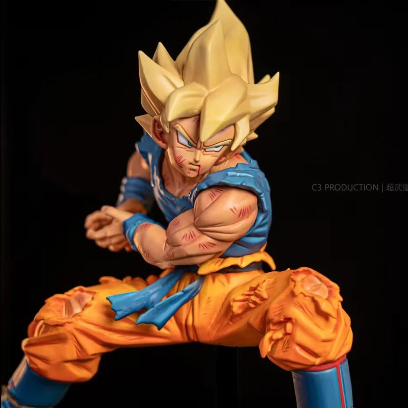 Dragon Ball Z Kamehameha Son Goku Figure Super Saiyan Kakarotto 22CM PVC Action Figures Model Dolls Toys for Children Gifts