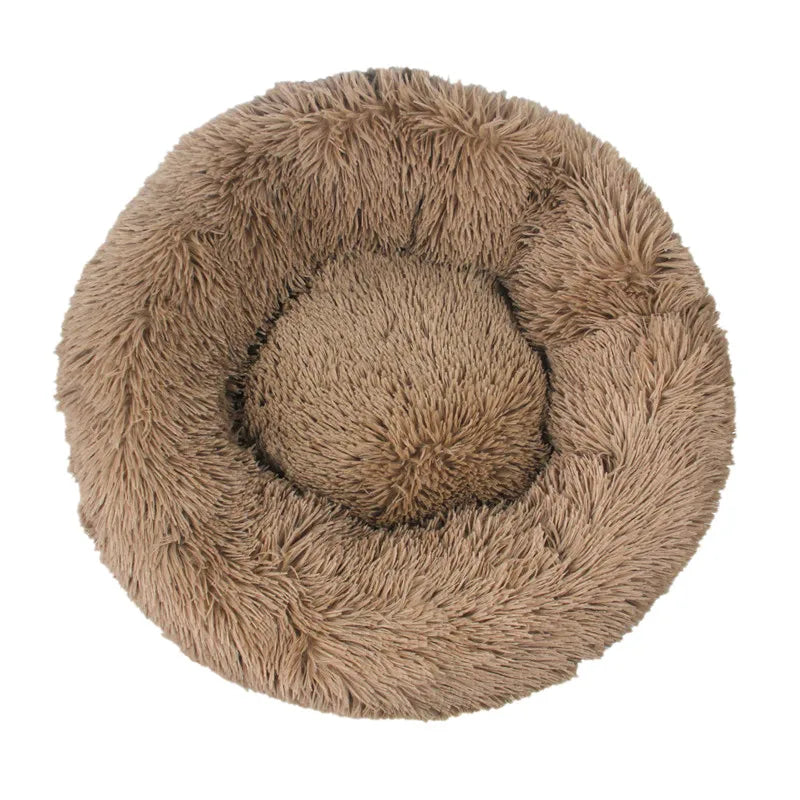 Orthopedic Donut Dog Bed - Calming Anti-Anxiety Pet Sofa Lounger, Washable for Small Large Dogs Cats, Comfortable Memory Mat