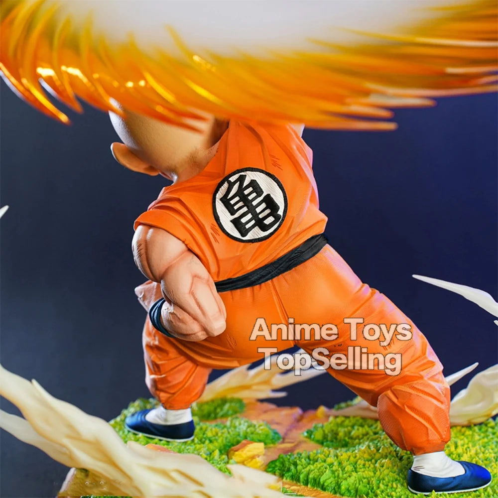 17Cm/6.7In Anime Dragon Ball Z Figure Kienzan Krillin Action Figure Pvc Collection Model Toys for Children Gifts