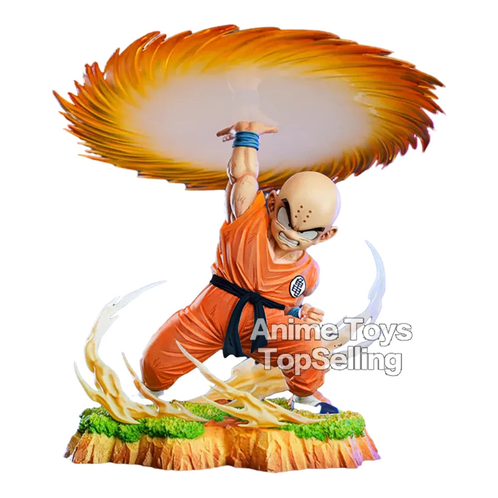 17Cm/6.7In Anime Dragon Ball Z Figure Kienzan Krillin Action Figure Pvc Collection Model Toys for Children Gifts