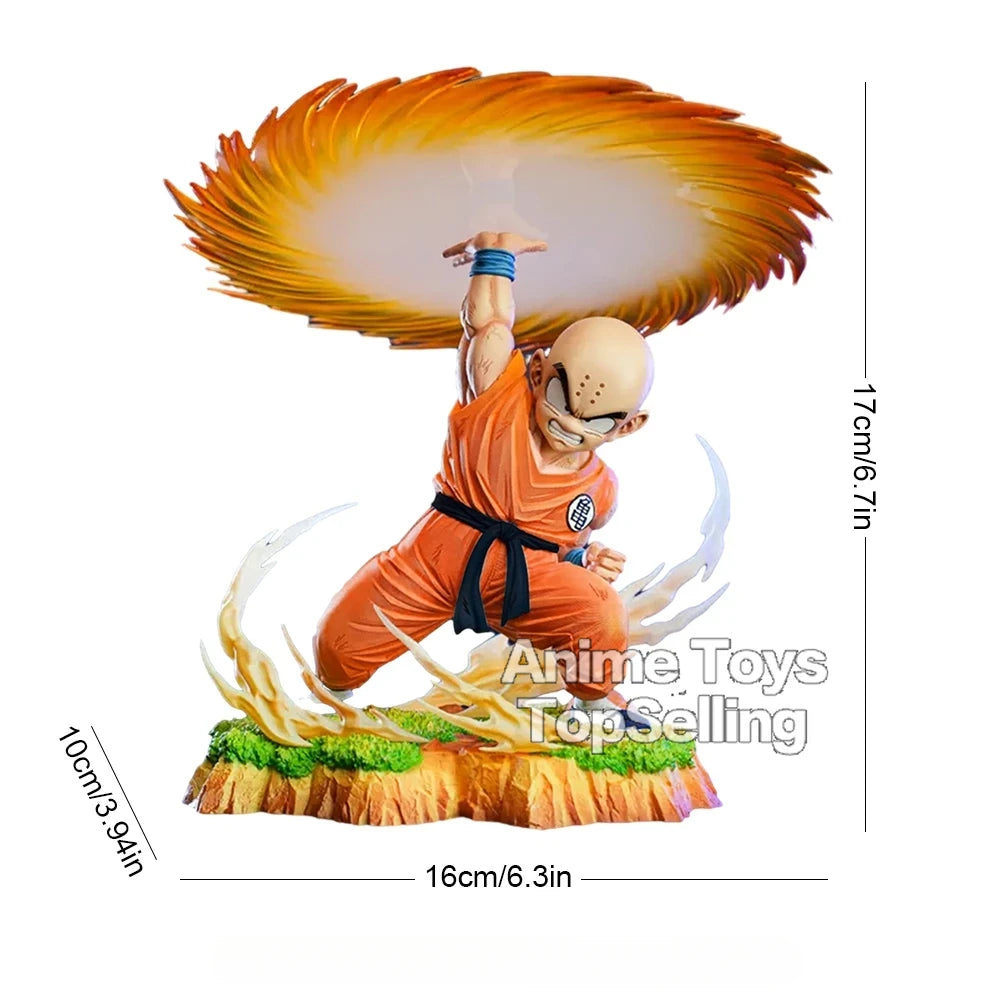 17Cm/6.7In Anime Dragon Ball Z Figure Kienzan Krillin Action Figure Pvc Collection Model Toys for Children Gifts