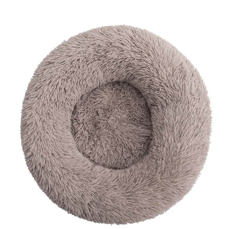 Orthopedic Donut Dog Bed - Calming Anti-Anxiety Pet Sofa Lounger, Washable for Small Large Dogs Cats, Comfortable Memory Mat