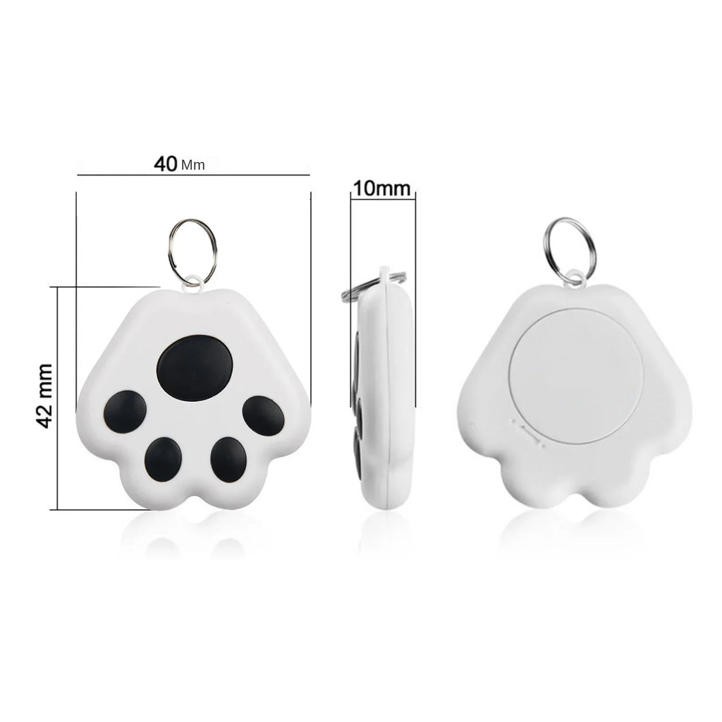 Dog Paw Shape GPS Tracker Anti-Lost Alarm Wireless Bluetooth Locator Tracer for Pets Cat /Kids Bag Wallet Key Collar Accessories