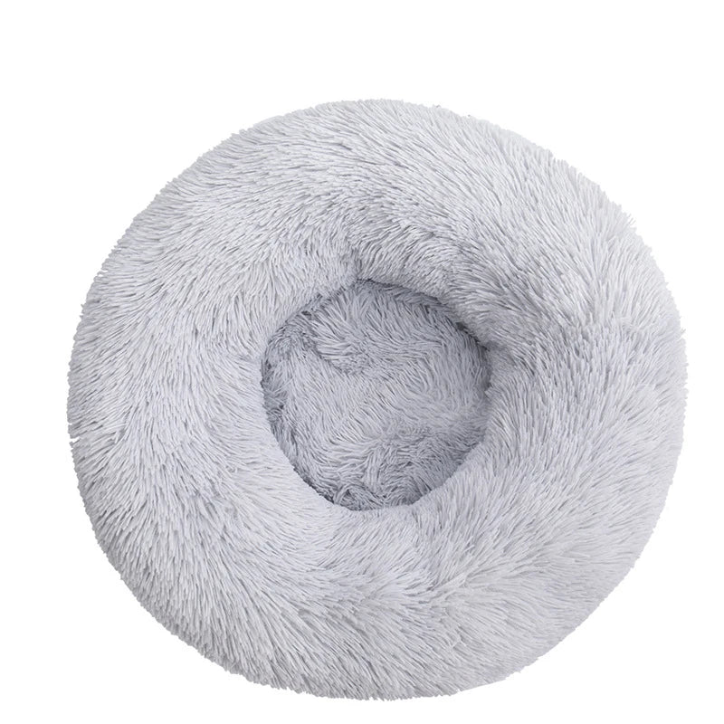 Orthopedic Donut Dog Bed - Calming Anti-Anxiety Pet Sofa Lounger, Washable for Small Large Dogs Cats, Comfortable Memory Mat