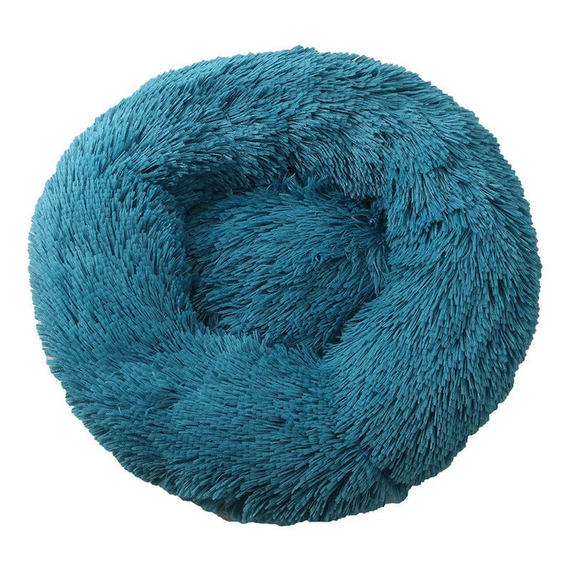 Orthopedic Donut Dog Bed - Calming Anti-Anxiety Pet Sofa Lounger, Washable for Small Large Dogs Cats, Comfortable Memory Mat