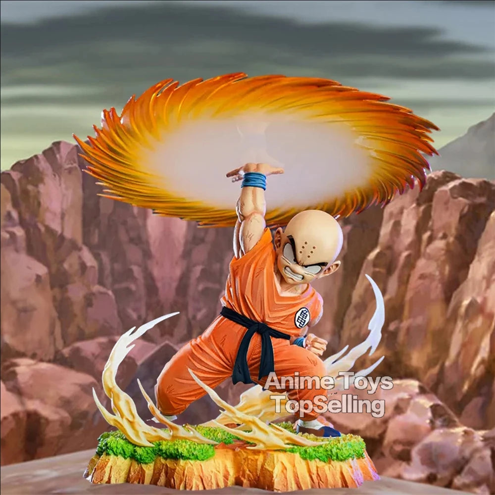 17Cm/6.7In Anime Dragon Ball Z Figure Kienzan Krillin Action Figure Pvc Collection Model Toys for Children Gifts