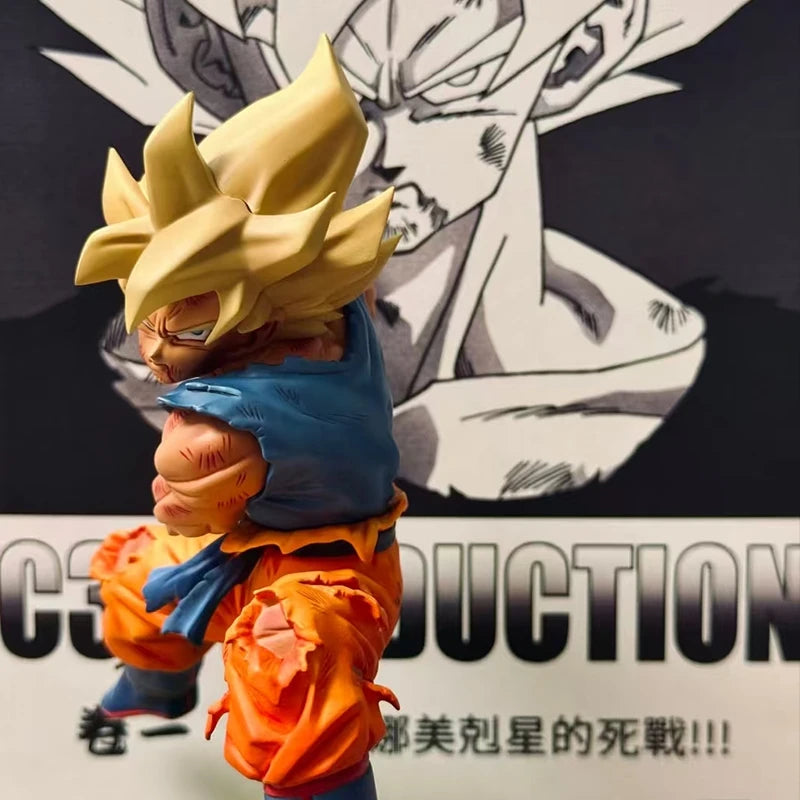 Dragon Ball Z Kamehameha Son Goku Figure Super Saiyan Kakarotto 22CM PVC Action Figures Model Dolls Toys for Children Gifts